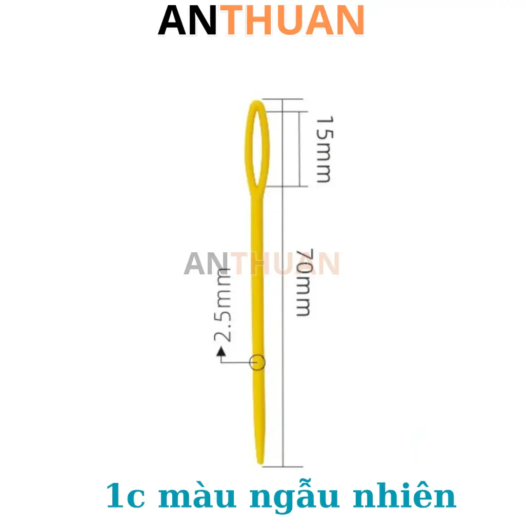 Kim khâu len nhựa lỗ to dài 5cm-15cm nhiều màu sắc DIY- phụ kiện handmade
