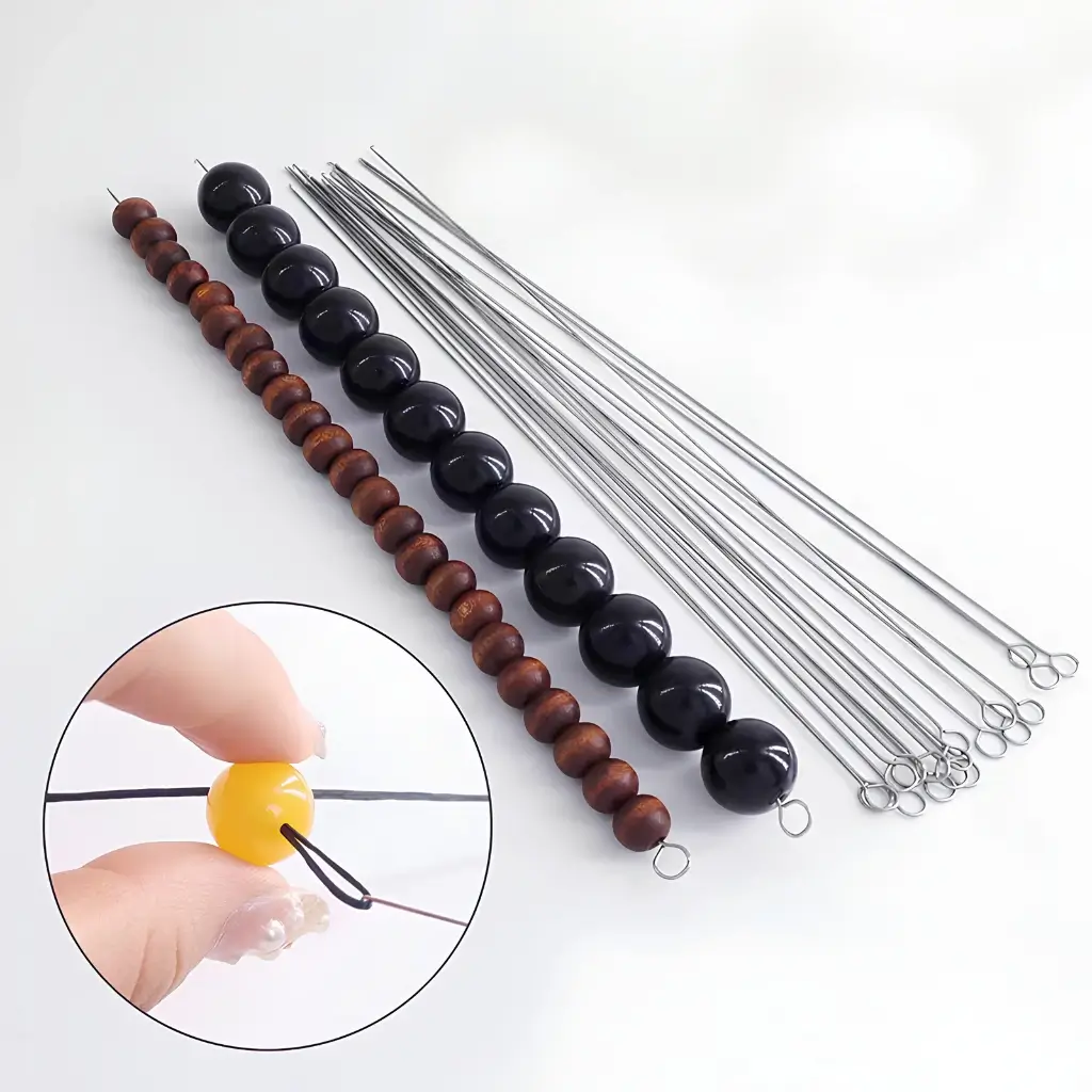 Kim Xâu Hạt 1 Đầu Có Móc – Dụng Cụ Xâu Vòng Handmade
