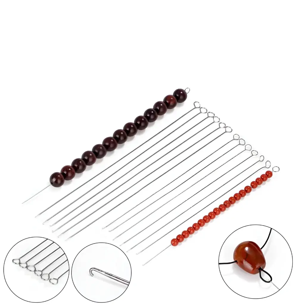 Kim Xâu Hạt 1 Đầu Có Móc – Dụng Cụ Xâu Vòng Handmade