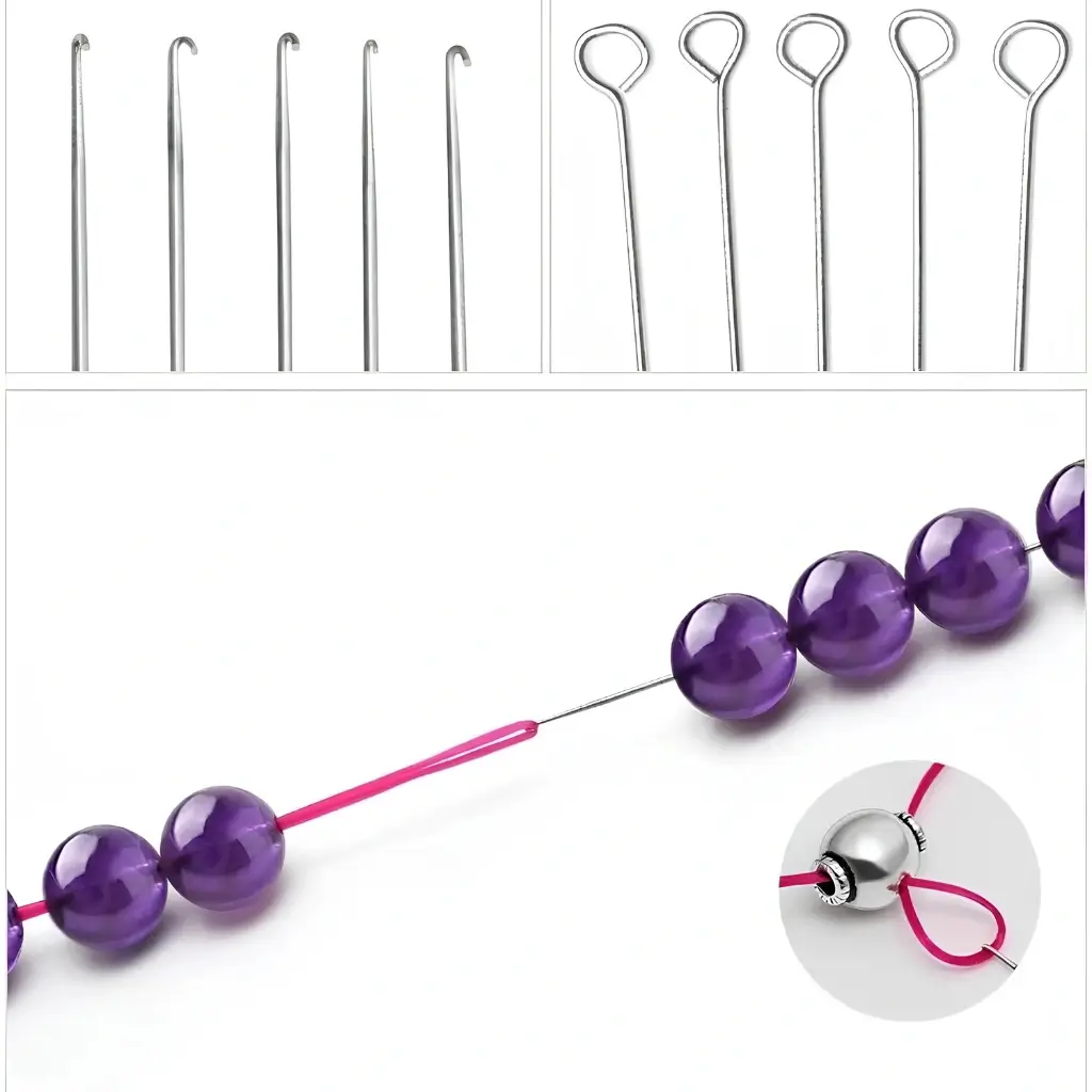 Kim Xâu Hạt 1 Đầu Có Móc – Dụng Cụ Xâu Vòng Handmade