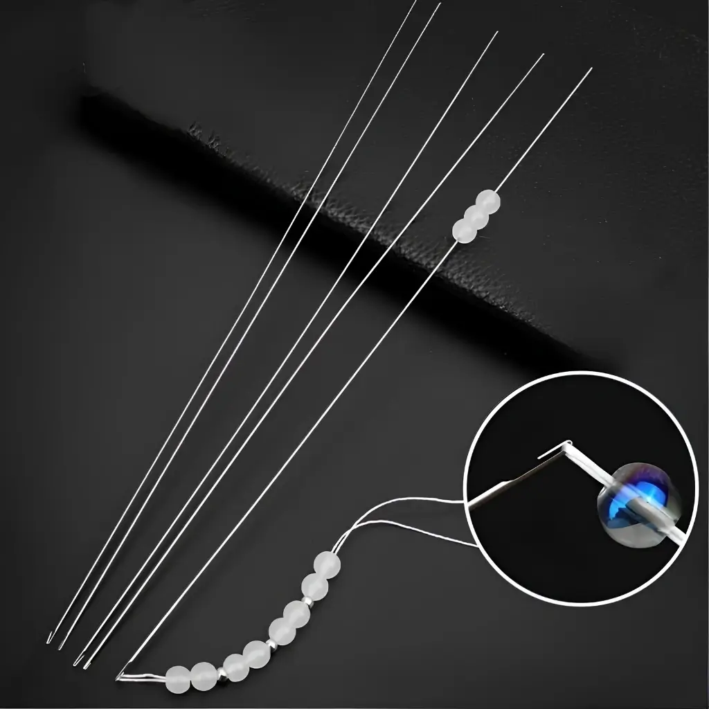 Kim Xâu Hạt 1 Đầu Có Rãnh Luồn Dây – Dụng Cụ Làm Trang Sức