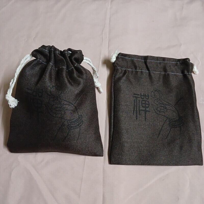 Túi Dây Rút Vải Gai 2 Lớp Đựng Vòng Tay – Chuỗi Hạt Phật 15×19cm