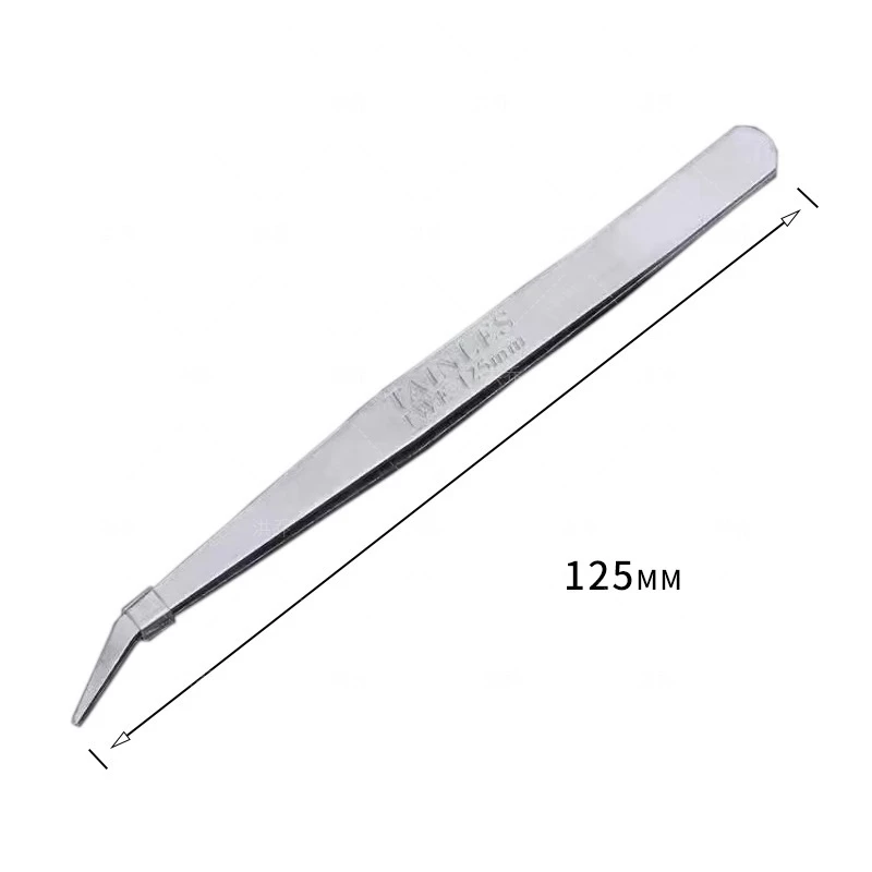 Nhíp gắp chỉ TWE-125MM cong thẳng, nhíp vệ sinh máy may - phụ kiện may mặc