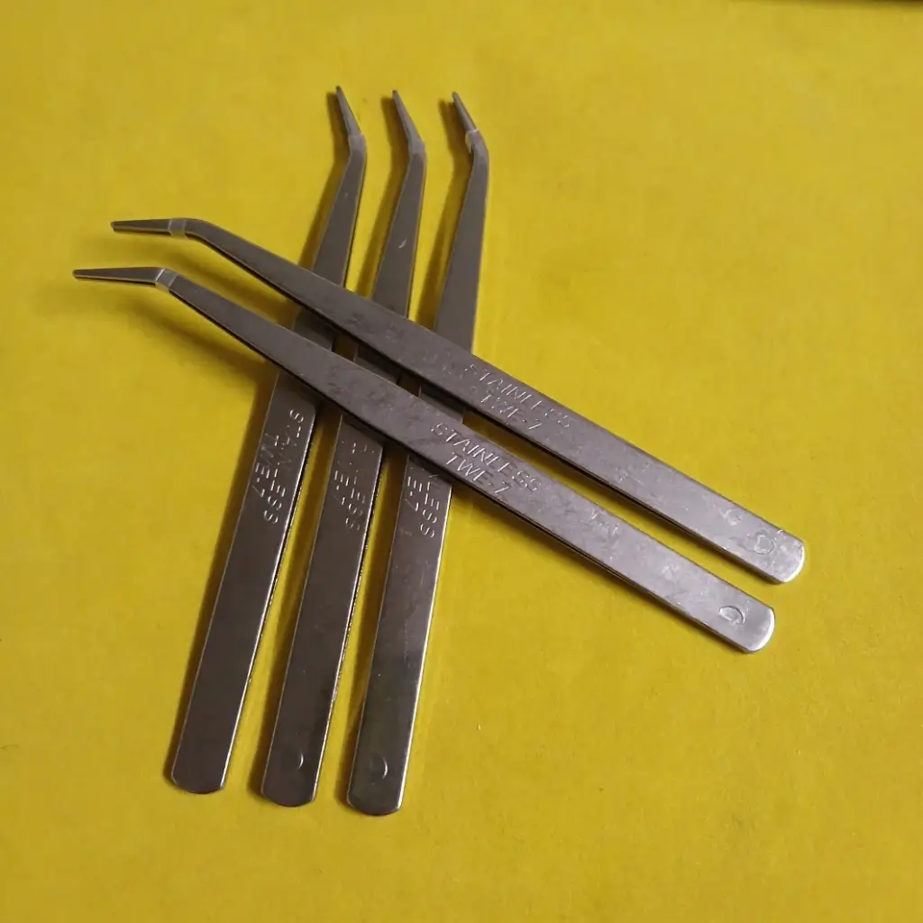 Nhíp gắp chỉ cong TWE-7, nhíp vệ sinh máy may - phụ kiện may mặc