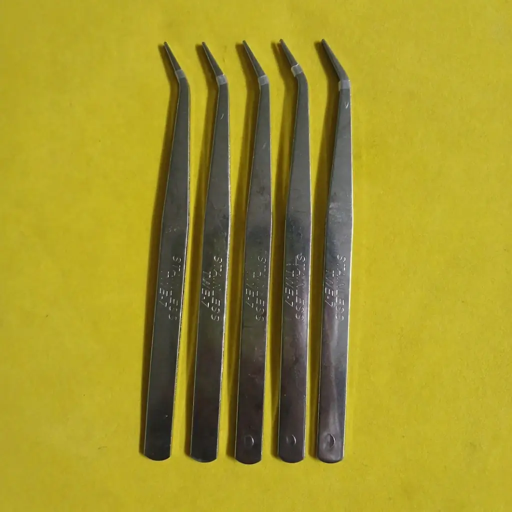 Nhíp gắp chỉ cong TWE-7, nhíp vệ sinh máy may - phụ kiện may mặc