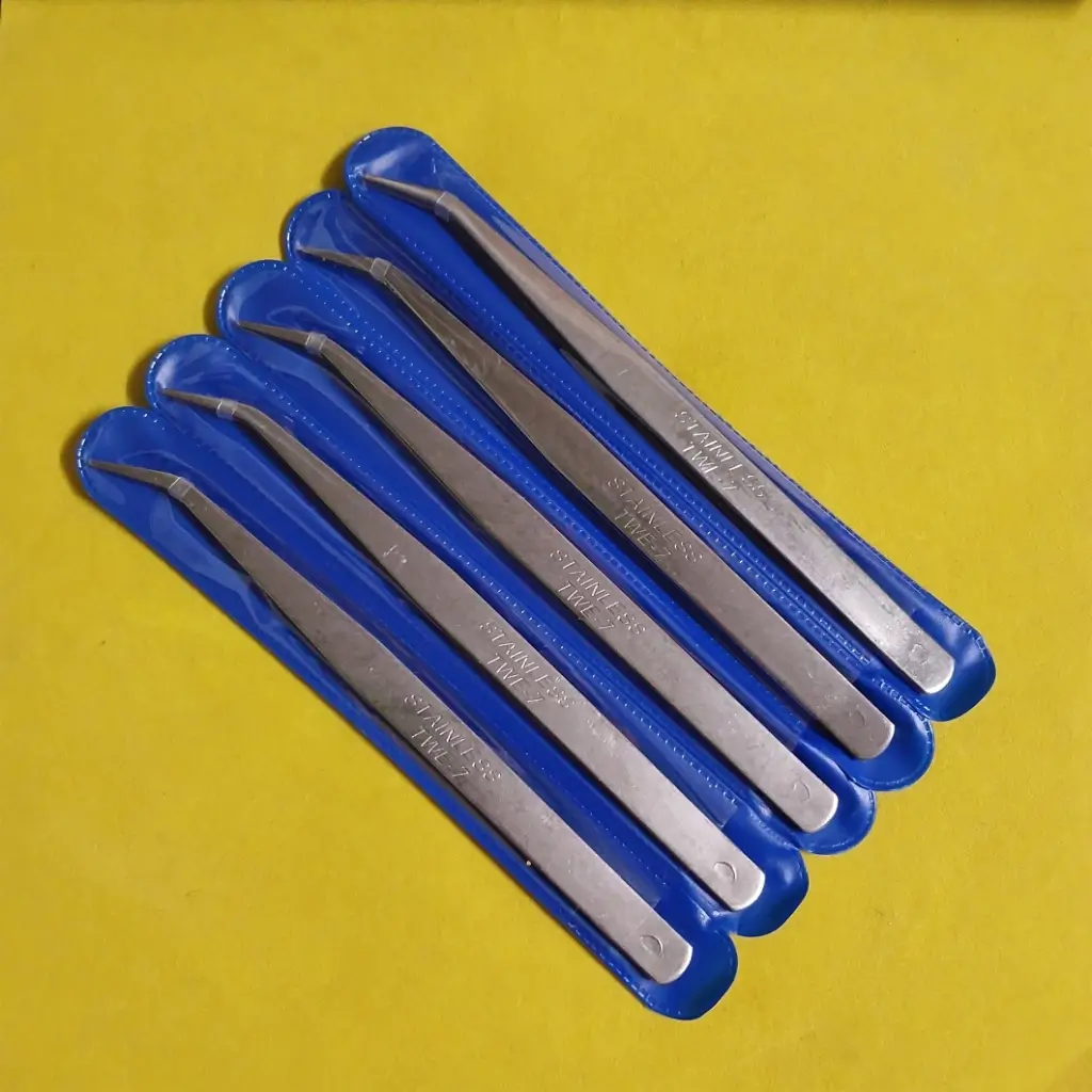 Nhíp gắp chỉ cong TWE-7, nhíp vệ sinh máy may - phụ kiện may mặc