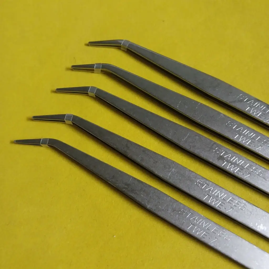 Nhíp gắp chỉ cong TWE-7, nhíp vệ sinh máy may - phụ kiện may mặc