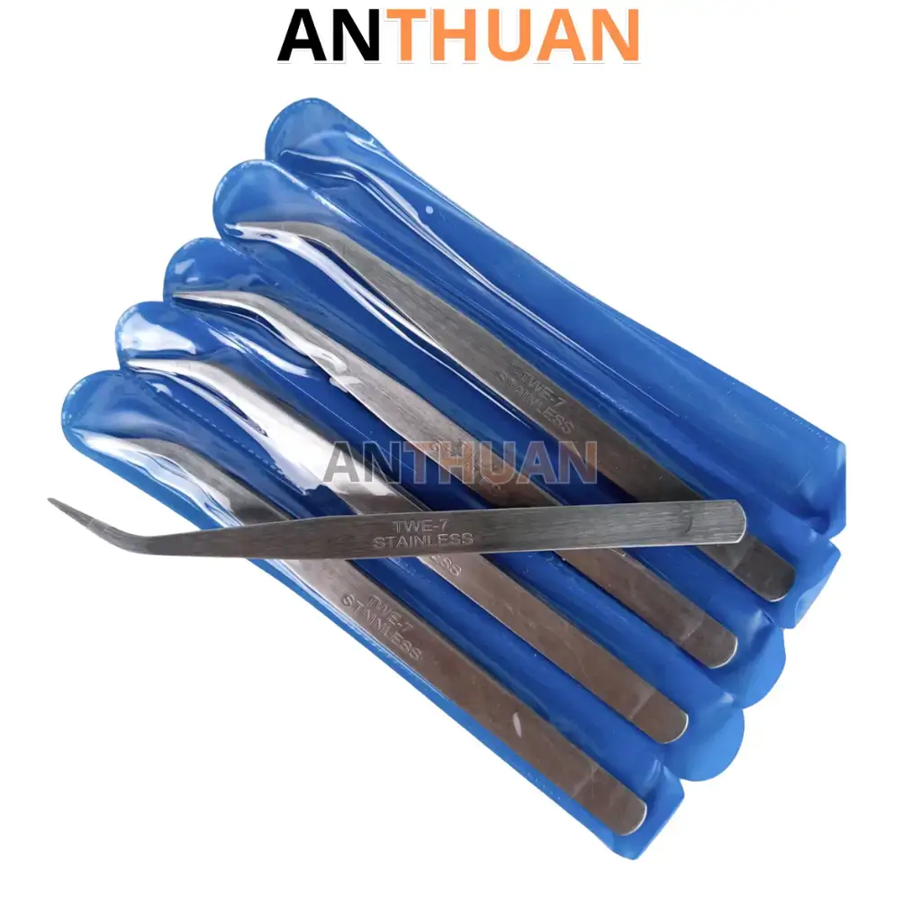 Nhíp gắp chỉ cong TWE-7, nhíp vệ sinh máy may - phụ kiện may mặc