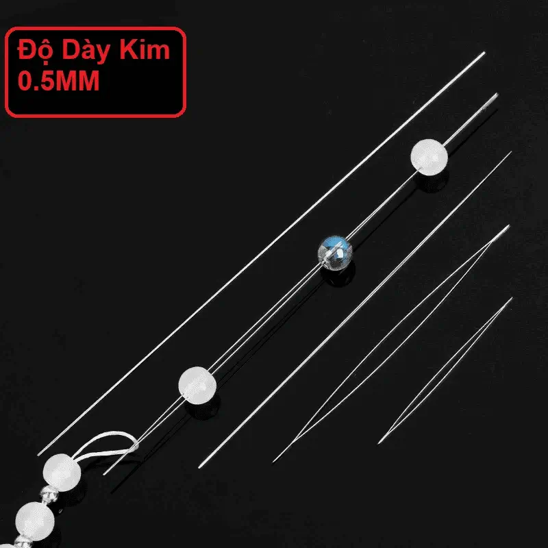 Kim Xỏ Chuỗi Hạt Kín 2 Đầu Hở Chính Giữa