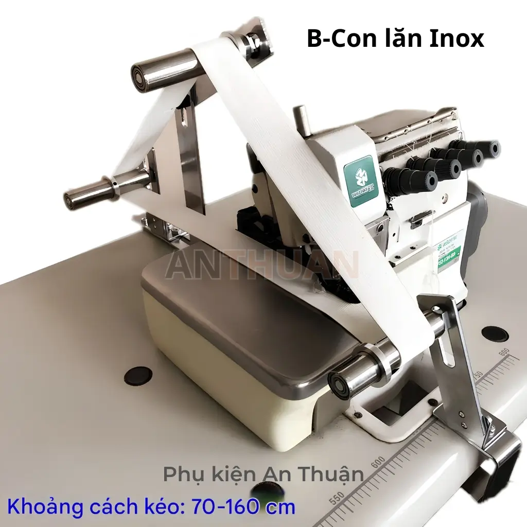 Bộ trợ lực căng thun máy vắt sổ với con lăn inox