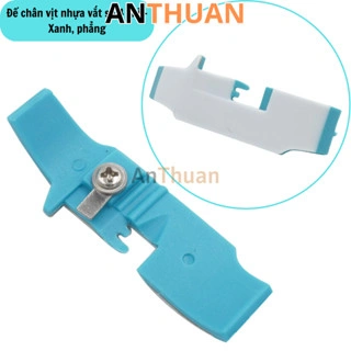 Đế chân vịt nhựa vắt sổ 4 chỉ màu xanh 2 da