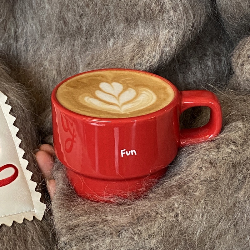 Cốc coffee red fun