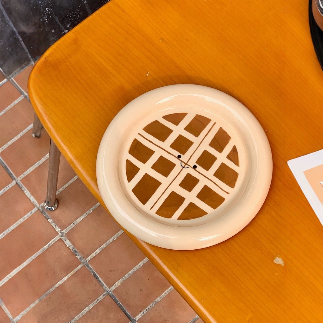 Đĩa bánh waffle