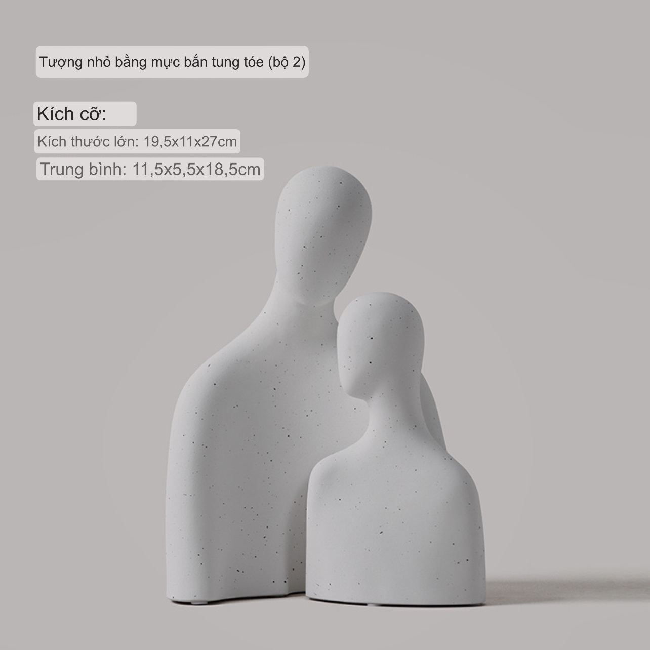 Set tượng gia đình bộ 2