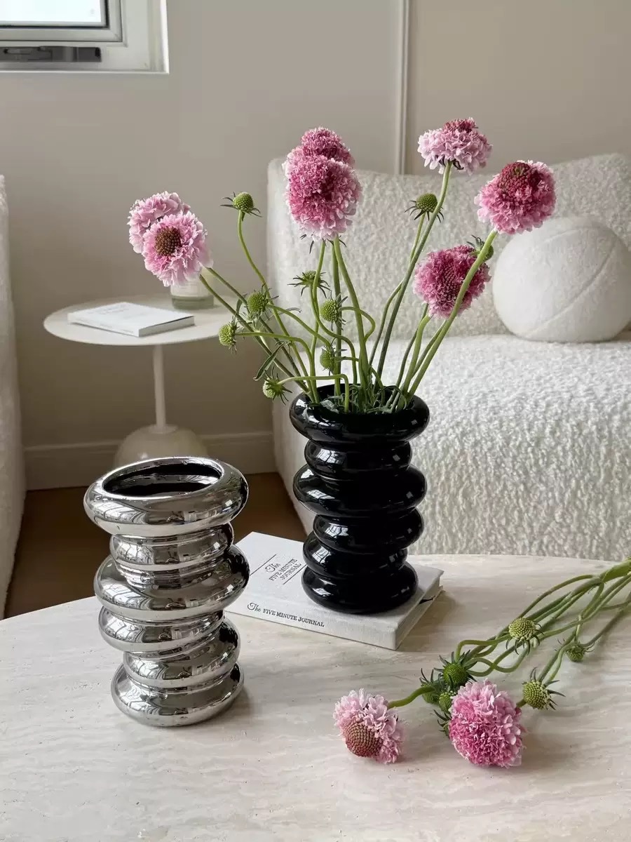 Bình gốm Niche trứng méo