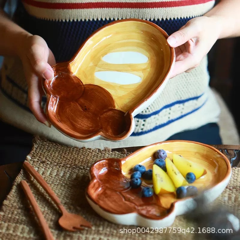 Đĩa gốm puppy bread