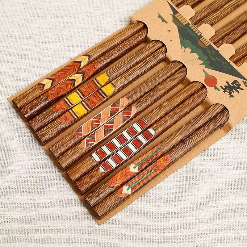 Set đũa gỗ móng tay 5 đôi