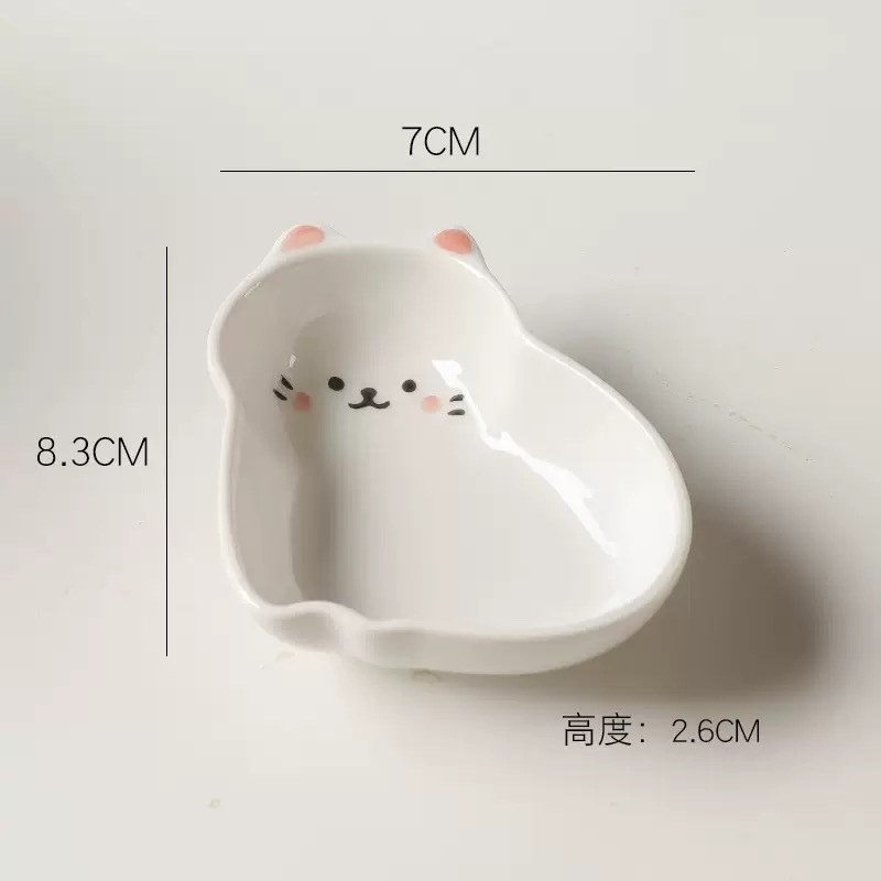 Đĩa gia vị dễ thương - Gấu trắng