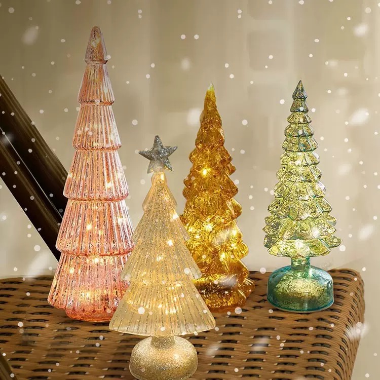 Đèn cây thông Noel thuỷ tinh