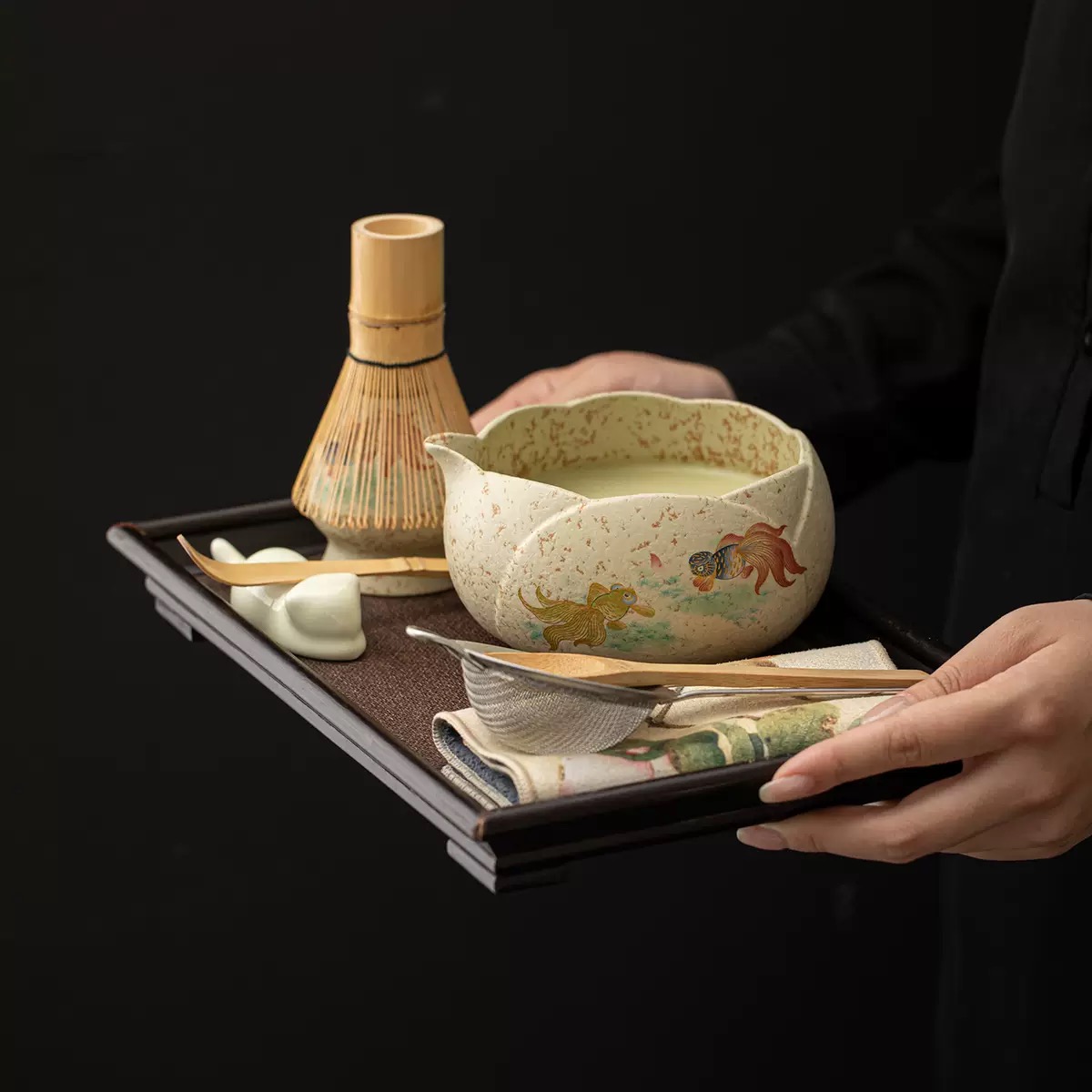 Matcha tea set 8 món -Cá vàng