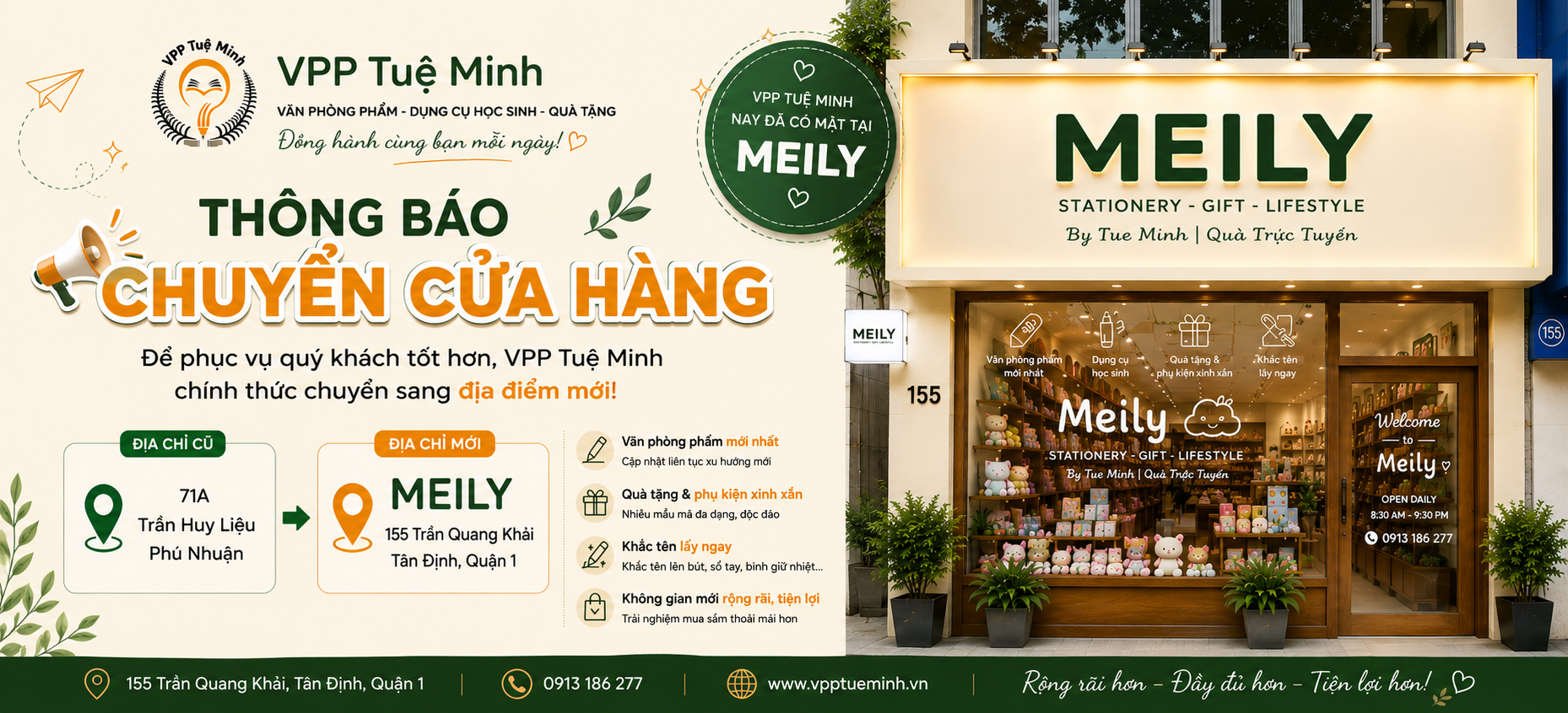 VPP Tuệ Minh chính thức chuyển sang địa điểm mới tại Quận 1