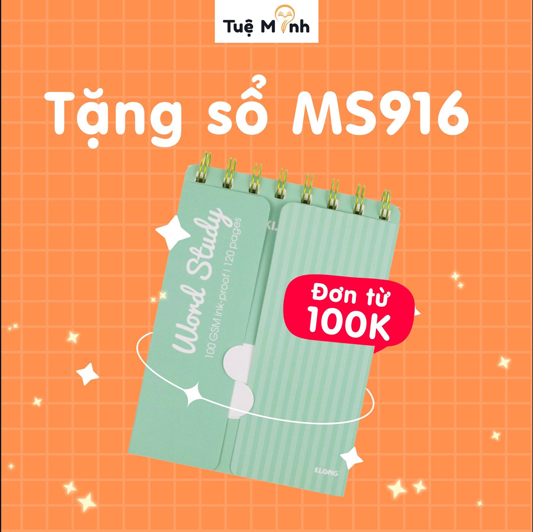 Sổ học từ vựng Ms916 cho đơn hàng từ 100K