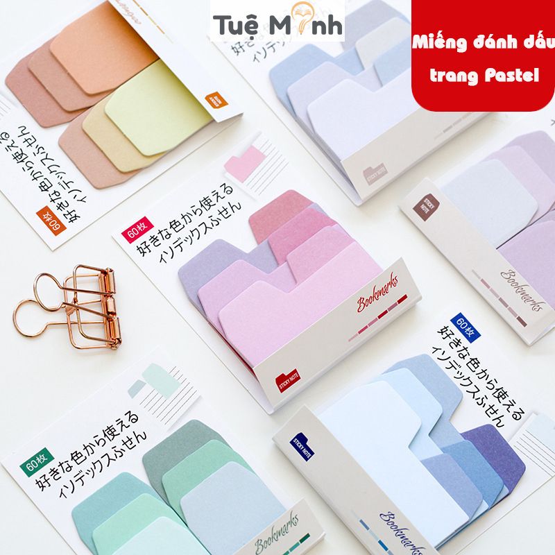 60 note đánh dấu trang Pastel NO14 no.013 - NN