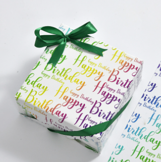 Giấy gói quà sinh nhật G11 - chữ happy birthday