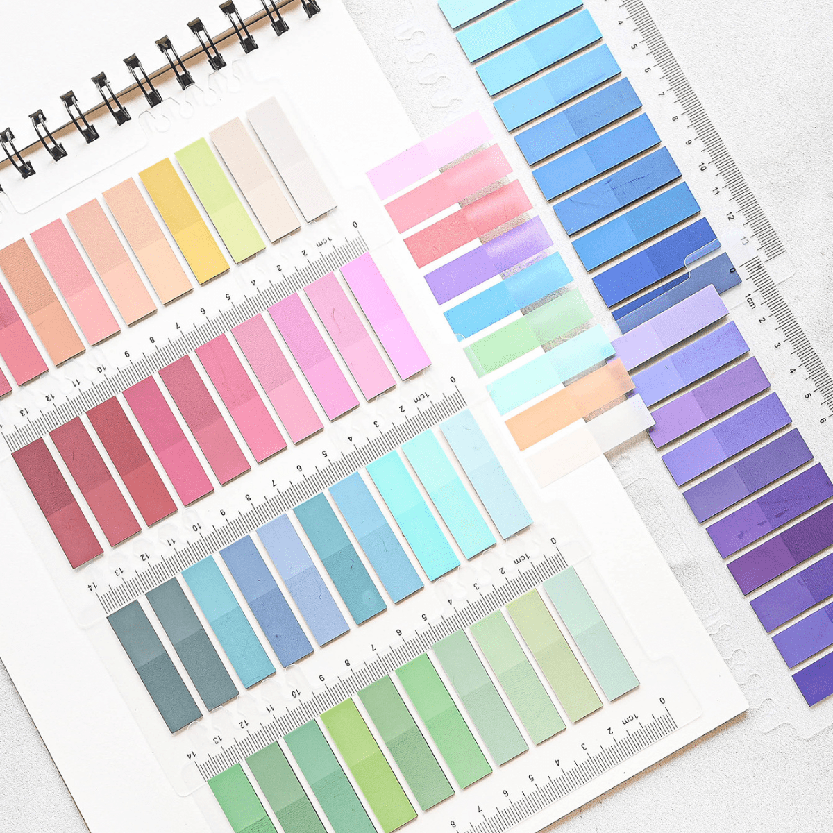 Note Ghi Chú Dải Màu NO62 Nhãn Dán Với 1 Tấm 200 Miếng, Tab Chỉ Mục Sách, Planner, Tài Liệu