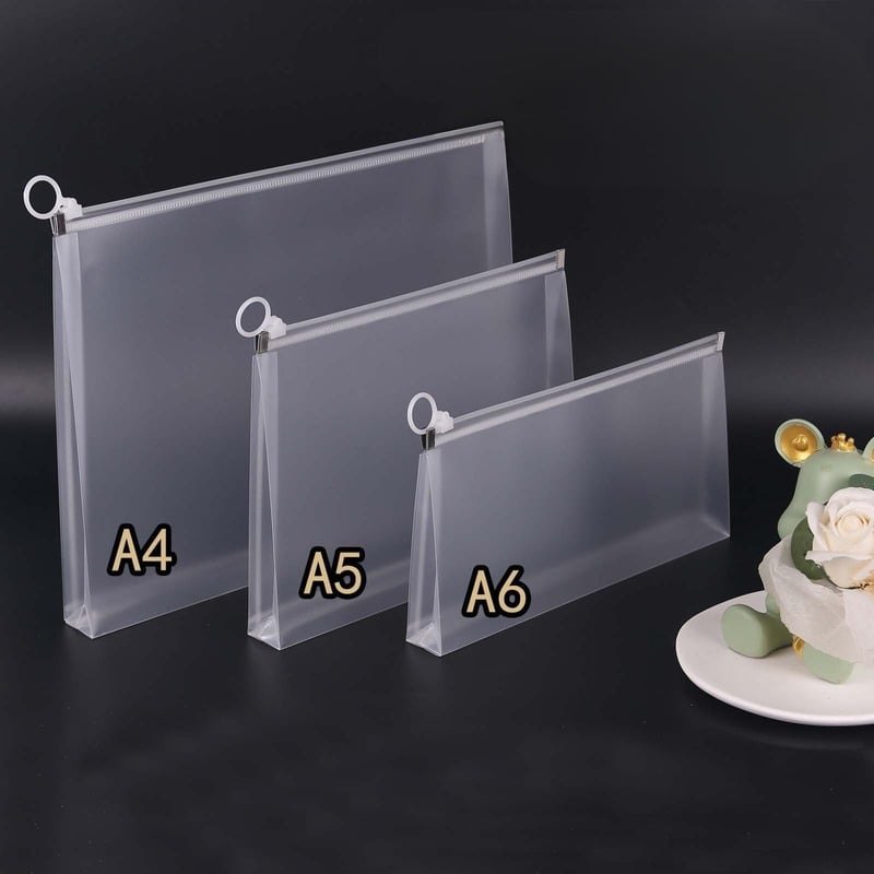 Túi zip PVC cứng đựng tài liệu trong suốt K197