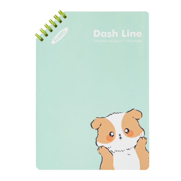 Sổ Dash Line lò xo kép chéo A5 120 trang 100/76 klong Ms962