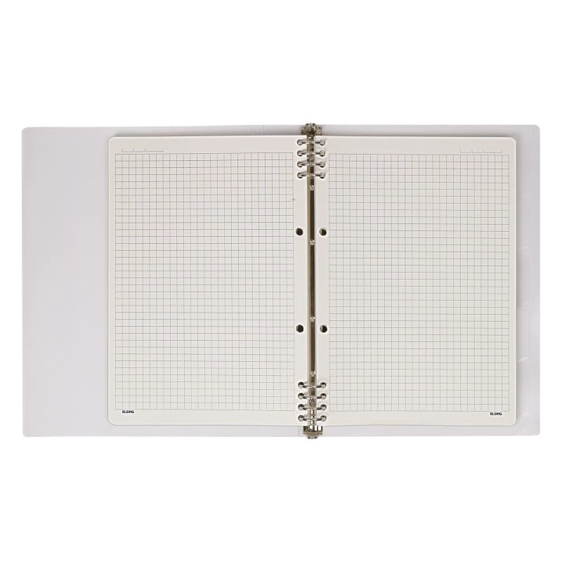 Sổ kẻ ngang nét đứt kẹp còng sắt B5 100 tờ 100/76 Klong MS531-8 chấu