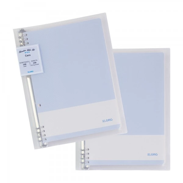 Sổ kẻ ngang nét đứt kẹp còng sắt B5 100 tờ 100/76 Klong MS531-8 chấu