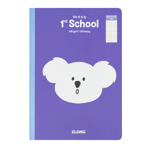 Vở 4 ô ly 1st School B5¯ 80 trang 100/76 Klong Ms077
