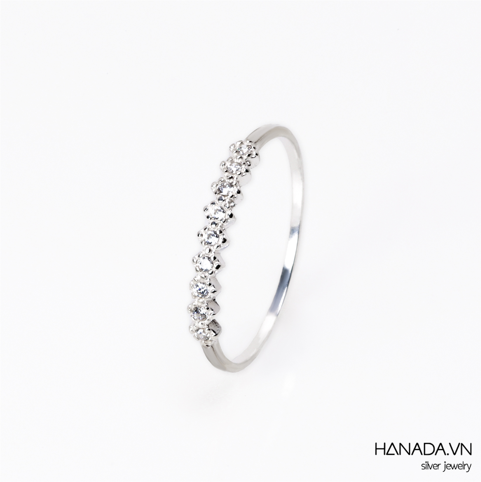 Nhẫn Dãy Nửa Vòng Cửu Ngọc 2308