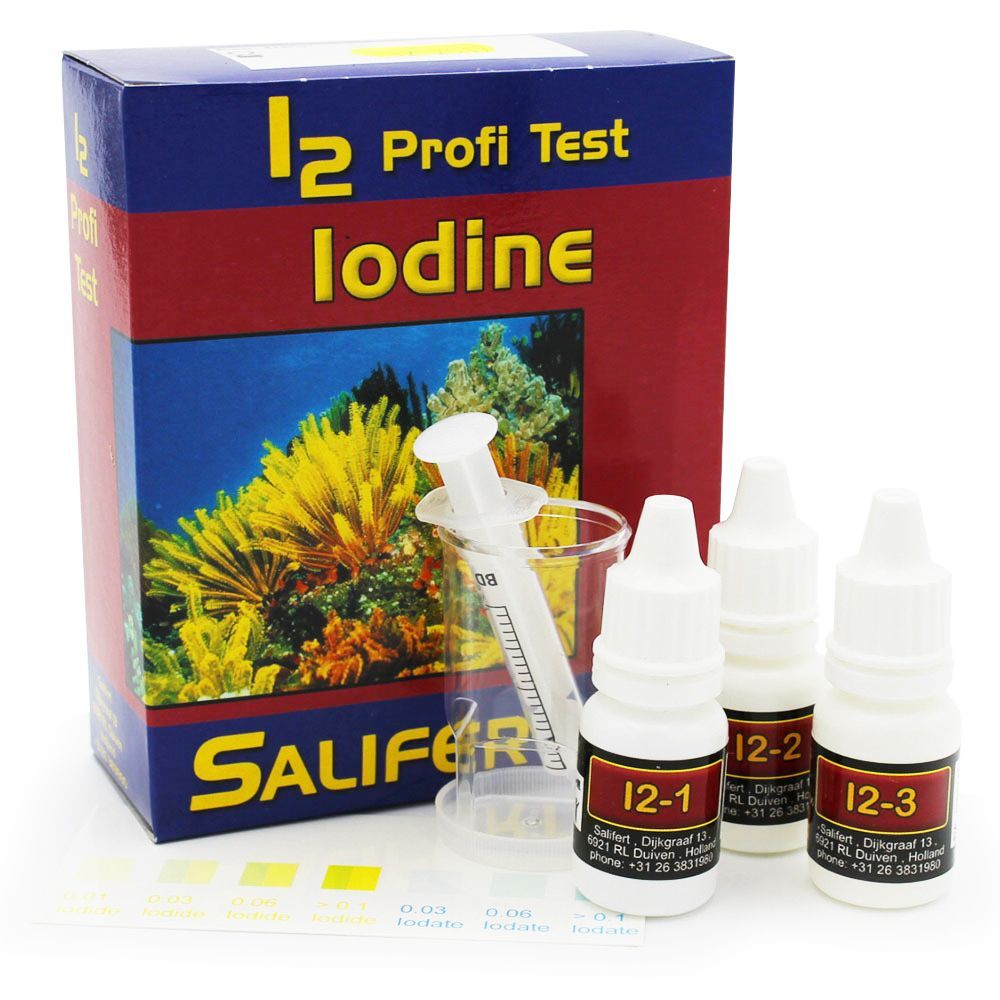 IODINE AQUARIUM TEST KIT BỘ ĐO NỒNG ĐỘ IỐT CHO HỒ CÁ CẢNH BIỂN – SALIFERT