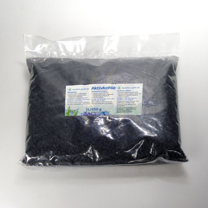 KORALLEN-ZUCHT ACTIVATED CARBON- THAN HOẠT TÍNH CHO BỂ CÁ CẢNH BIỂN 1L