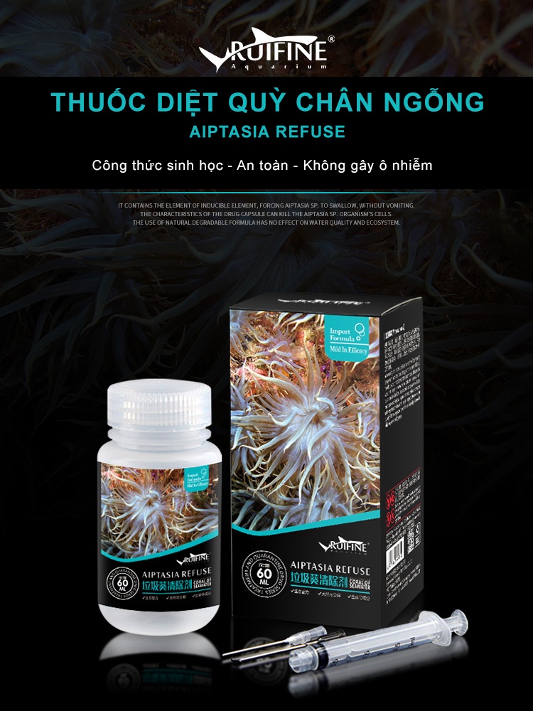 Thuốc diệt quỳ chân ngỗng - Aiptasia Ruifine 60ml