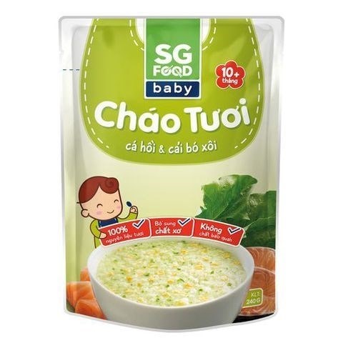 CHÁO TƯƠI BABY GÀ CÀ RỐT, SG FOOD, 10 THÁNG