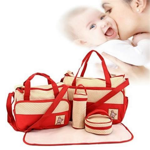 TÚI ĐỰNG ĐỒ CHO ME VÀ BÉ CHẤM BI ĐẸP MẮT