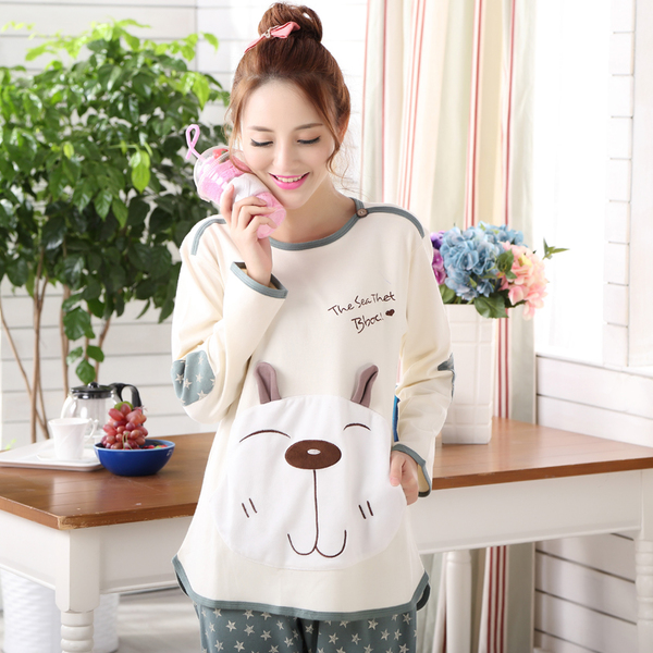 Bộ đồ ngủ hình thú trắng