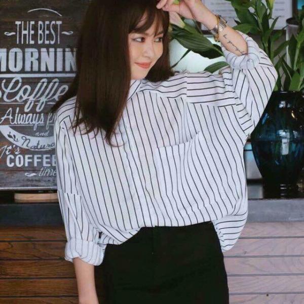 Sơ mi kẻ Oversize