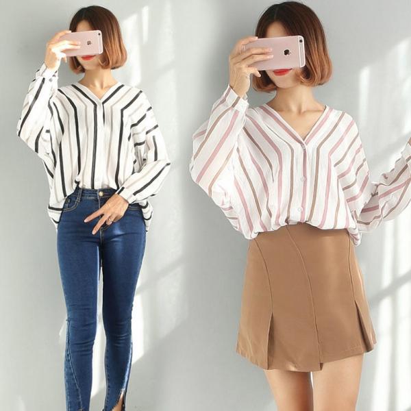 Sơ mi nữ kẻ sọc