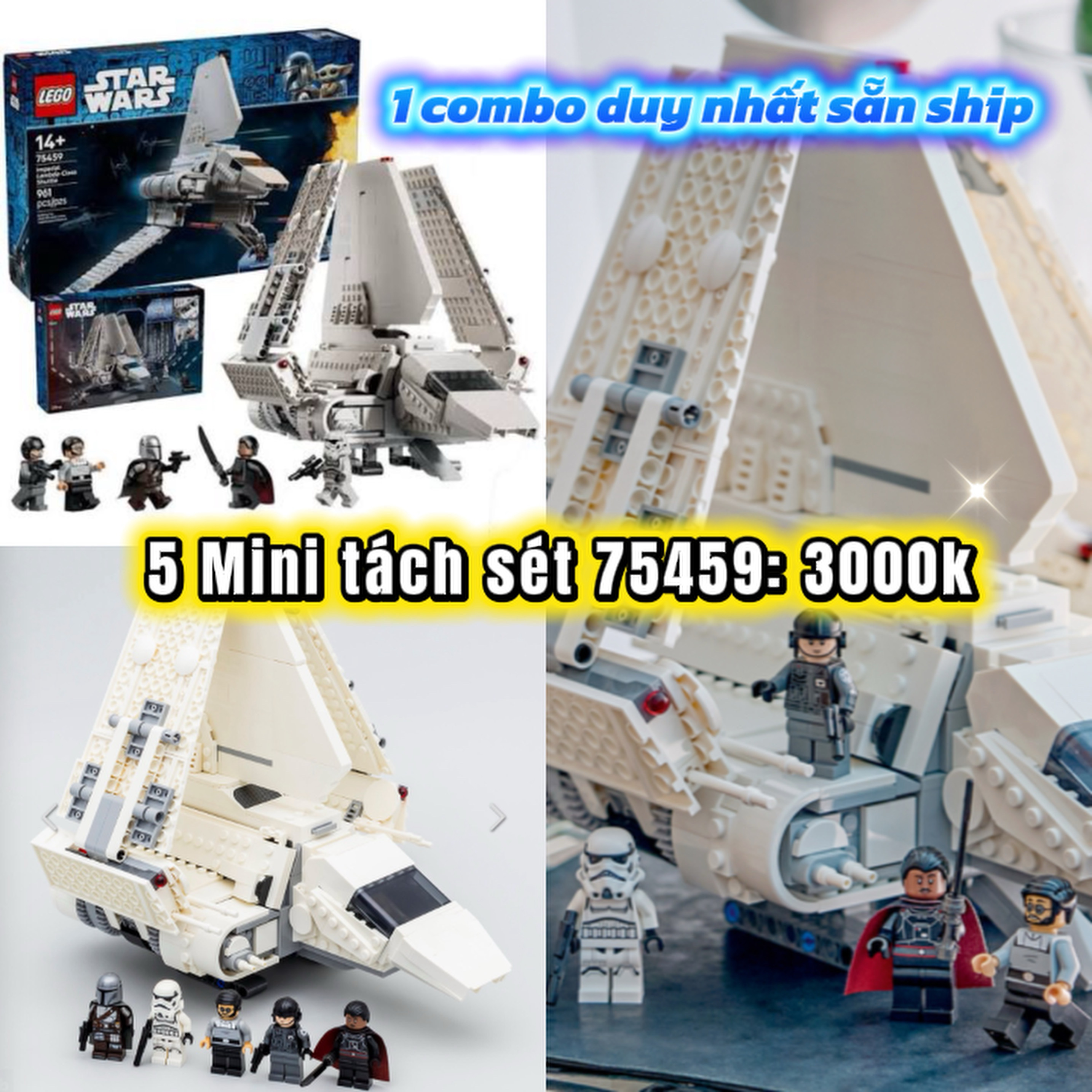 Combo 5 Mini tách sét 75459(Full phụ kiện)