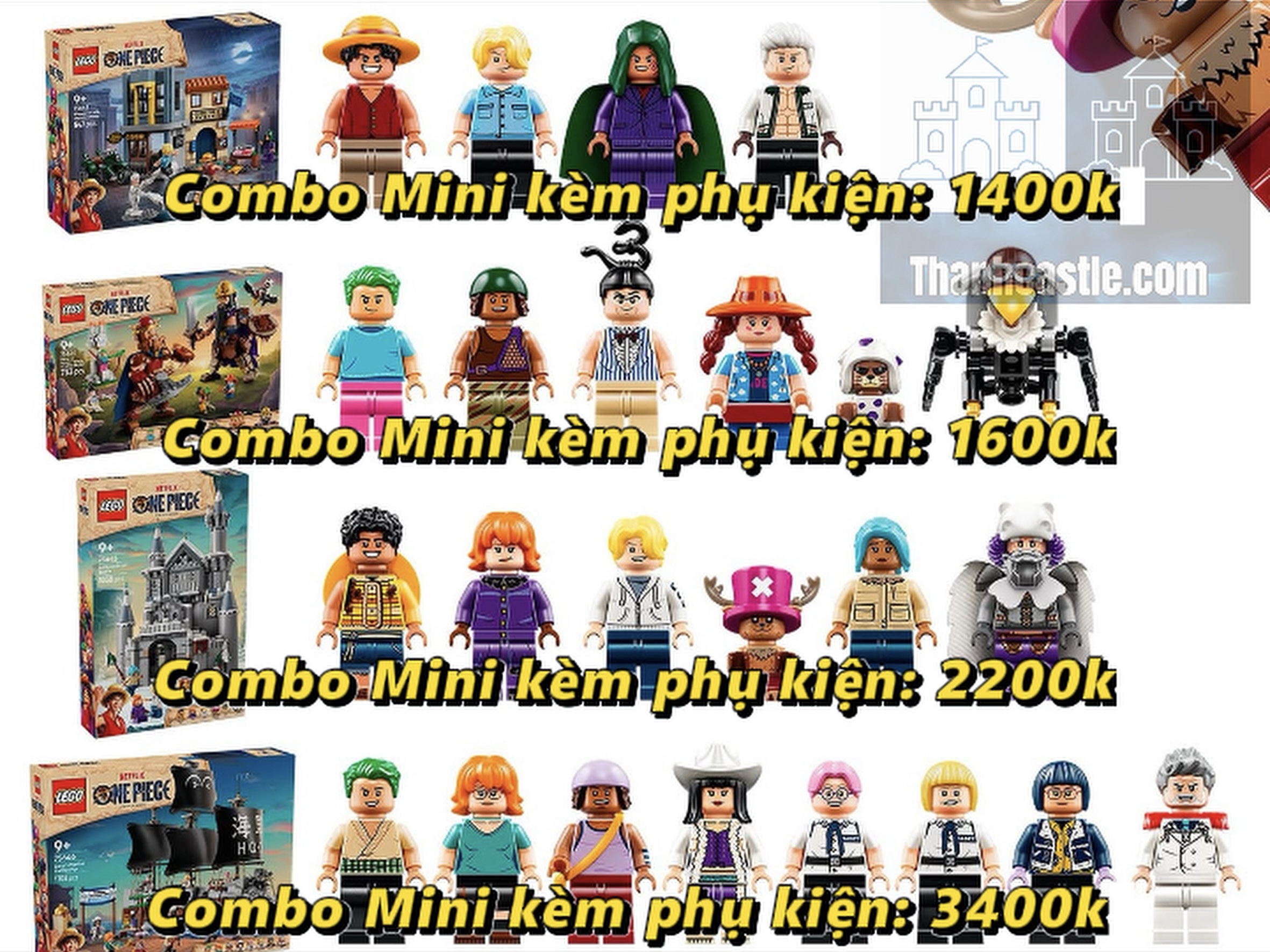 Giá các combo SS2 (One Piece)