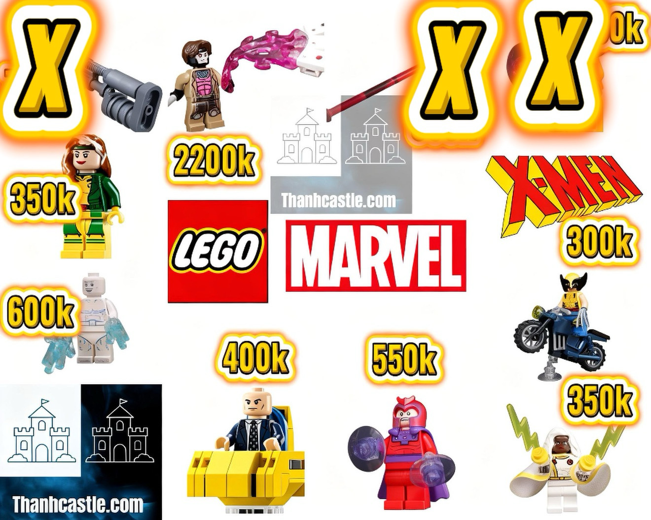 Mini lẻ Xmen Masion 76294