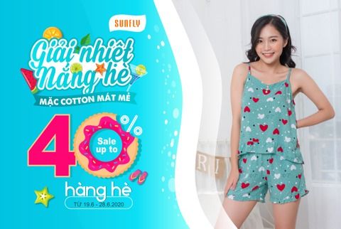 Giải nhiệt nắng hè- mặc cotton mát mẻ- sale up to 40%