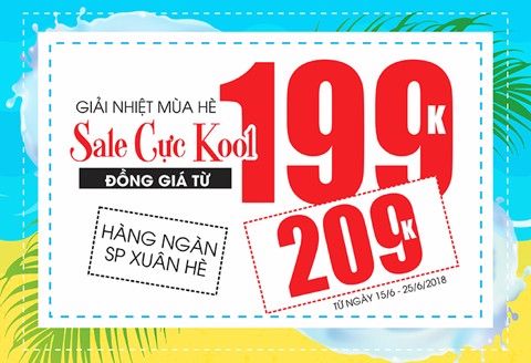 Giải nhiệt mùa hè - Sunfly sale cực kool đồng giá từ 199K