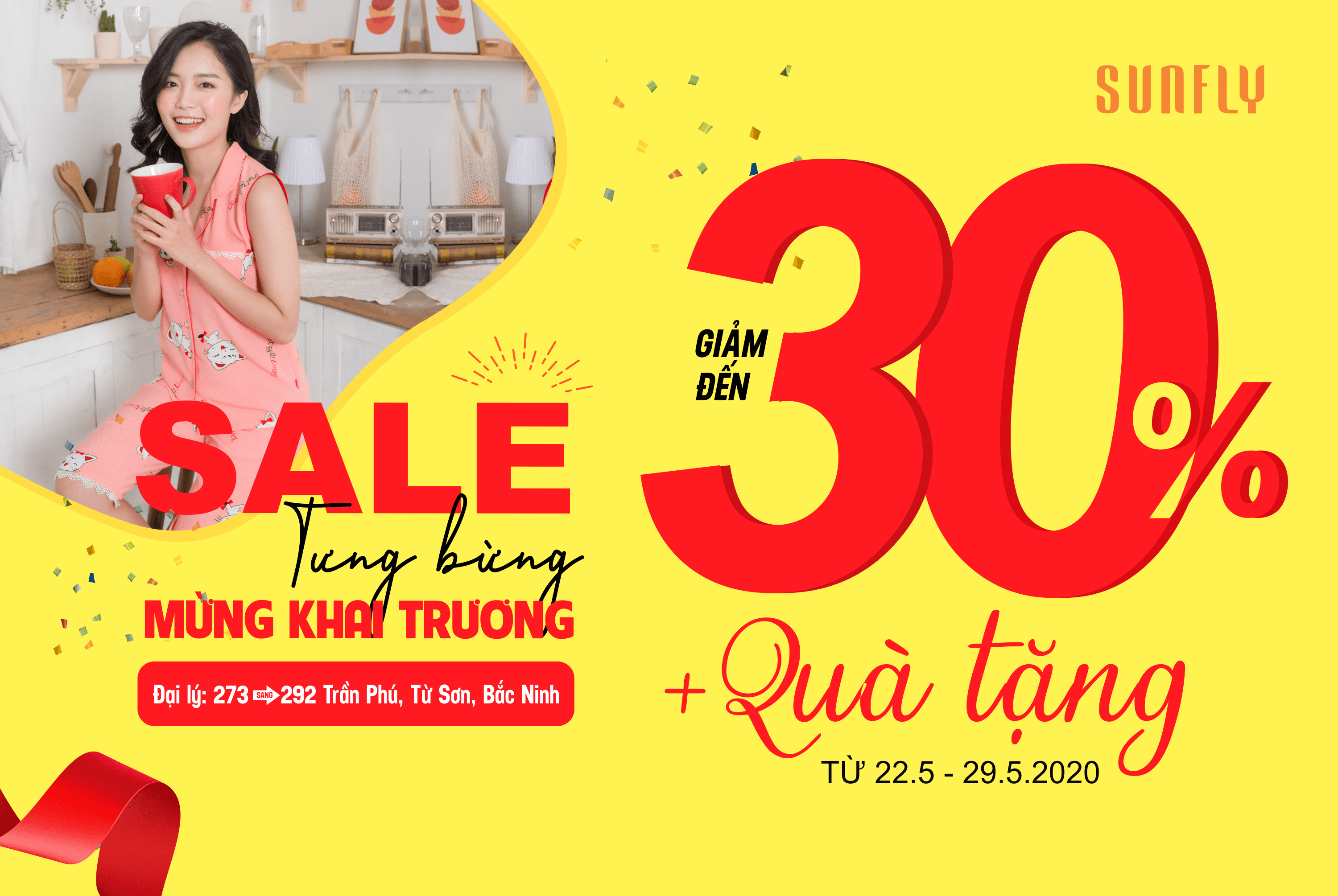 SUNFLY TƯNG BỪNG MỪNG KHAI TRƯƠNG CỬA HÀNG TỪ SƠN- BẮC NINH