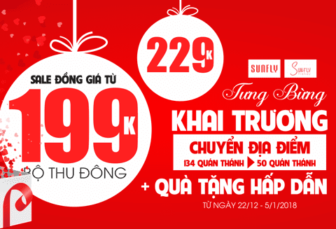 Tưng bừng khai trương Sunfly chuyển địa điểm từ 134 sang 50 Quán Thánh, Hà Nội